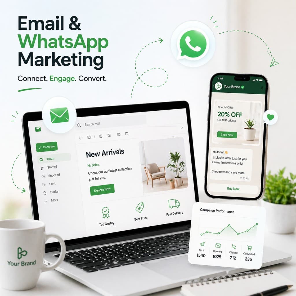 Email & WhatsApp Marketing